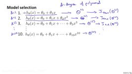 6.1.3 Evaluating a Learning Algorithm  Model Selection and Trainvalidationtest Sets