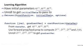 5.2.1 Backpropagation in Practice  Unrolling Parameters