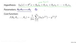 2.1.2 Multivariate Linear Regression  Gradient Descent for Multiple Variables