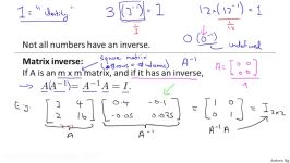 1.4.6 Linear Algebra Review  Inverse and Transpose