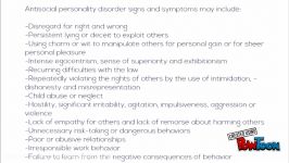 Antisocial Personality Disorder