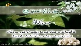 تلاوت سوره مبارکه تکاثر + ترجمه فارسی  قاری شحات محمد انور