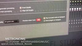 مهران عباسی  تنظیمات مترونوم سینک آن در FL Studio