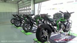 Kawasaki Ninja H2R test ride scenes