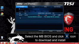 آموزش اپدیت بایوس مادربردهای msi 6 Live Update