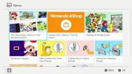 نینتندو سوییچ رابط بخش اخبار فروشگاه eShop  زومجی