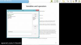 متغیر ها عملگر ها در vs c++.net 2015  ایمان فرهی