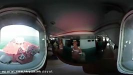 Russia China navy drills in 360 Spectacular panorama