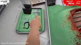 چقدر این اره بی لیاقتهگیم پلی بازی surgeon simulator