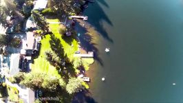 Hubsan X4 Pro H109S Drone lake flight and crash into water