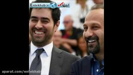 صوتتبریک شهاب حسینی به فرهادی برای جایزه اسکار فروشنده