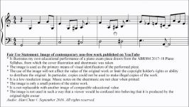 ABRSM Piano 2017 2018 Grade 3 C6 C6 Watts Curtain Call from Shades of Blue Sheet Music