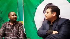 بازدید استاد رائفی پور غرفه جنبش اسلامی نیجریه
