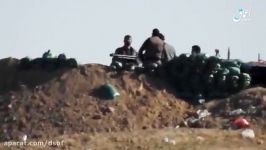 زخمی شدن رزمنده حشدالشعبی توسط تک تیرانداز داعش درتلعفر