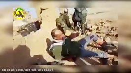 وسط معرکه مجاهد حشدالشعبی مجروح شده نمیره عقب