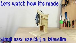 Making a Mini Drill Press  Router Table Spindle Sander All in One Çok Fonksiyonlu Dremel Tezgahı