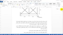 تحلیل استاتیکی خرپای طره ای دو بعدی به روش ماتریس سختی