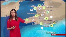Behnaz Akhgar  BBC Wales Weather 11Jan2017 HD