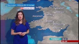 Behnaz Akhgar  BBC Wales Weather 10Jan2017 HD