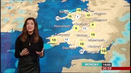 Behnaz Akhgar  BBC Wales Weather 09Jan2017 HD