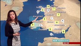 Behnaz Akhgar  BBC Wales Weather 03Jan2017 HD