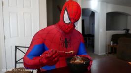 Fat Spiderman vs Thor  Bath Time and Ice Cream Accident  Real Life Superhero Movie B