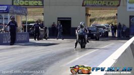 KAWASAKI NINJA H2R DRAG RACING CRASH