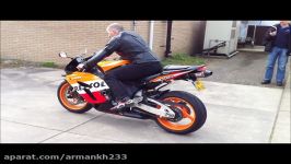 Honda CBR 1000RR Repsol decibel measuring+Burnout Brutal sound