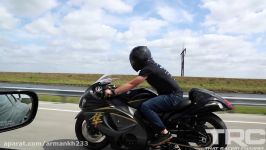 Suzuki Hayabusa battles Turbo Supra on the highway