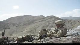 تخریب کانالِ ارتباطی طالبان در دلِ کوه توسط جنگنده های USA