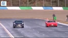 درگ Nissan GTR Ferrari 458