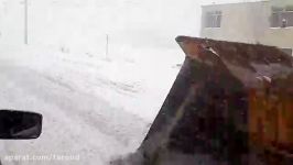 لغزنده بودن محور فیروزکوه دماوند به علت بارش برف شدید