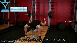 آموزش حرکت پرس سینه بند Bench Press  With Bands