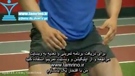 آموزش حرکت پرتاب توپ زانو زده بدون برگشت Chest Push single response