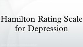 Hamilton Rating Scale for Depression