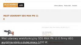 Młot udarowy SDS MAX PN 11 E