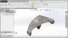 Creating a Wheel Blade Bracket in Solid Works دانلود آموزش