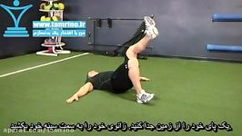 آموزش حرکت پل باسن تک پا Single Leg Glute Bridge