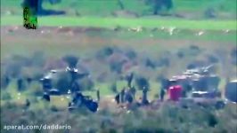 حمله جیش العزه موشک تاو به ارتش سوریه در شمال حماه