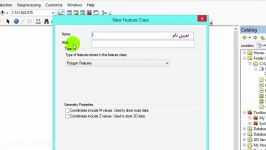 ساخت Feature Class در Feature Dataset