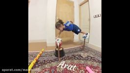 Amazing 3 year old Gymnast Arat ژیمناست فوق العاده ۳ ساله ایرانی