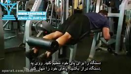 آموزش حرکت پشت ران دستگاه سیم کش Lying Leg Curls