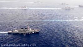 South China Sea  Double Carrier Strike Group in Operation raw footage  HD