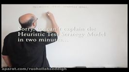 Explaining Heuristic Test Strategy Model in Two Minutes