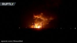 Munitions depot explodes overnight in Ukraine Missiles fly 20000 evacuated