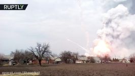 Massive fire breaks out at Ukraines largest military depot