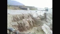 بارش باران طغیان رودخانه در جبالبارز