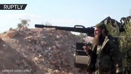 درگیری شدید ارتش سوریه تروریست ها در شمال حماه