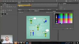 33 تگ رنگ جایگذاری عناصر در Adobe Animate  سعید طوفانی