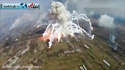 فیلم انفجار بزرگترین انبار تسلیحات در اوکراین
